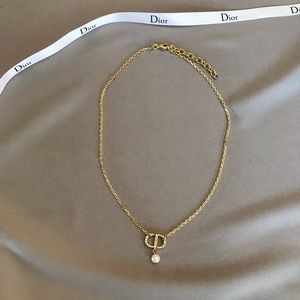 Authentic Dior reworked dainty necklace